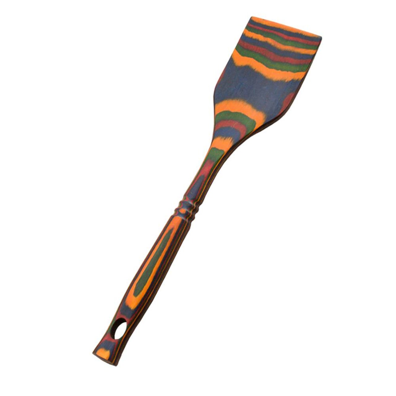 Pakkawood Wooden Cooking Spatula, Colorful and Durable 12 Inch Spatula, Stain Odor and Heat Resistant